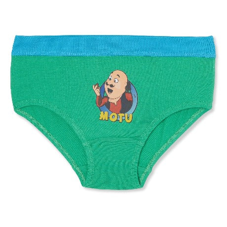 RedRose Boys Motu Patlu Printed Briefs – Pack of 6 | Soft Cotton Innerwear for Kids | JR-518