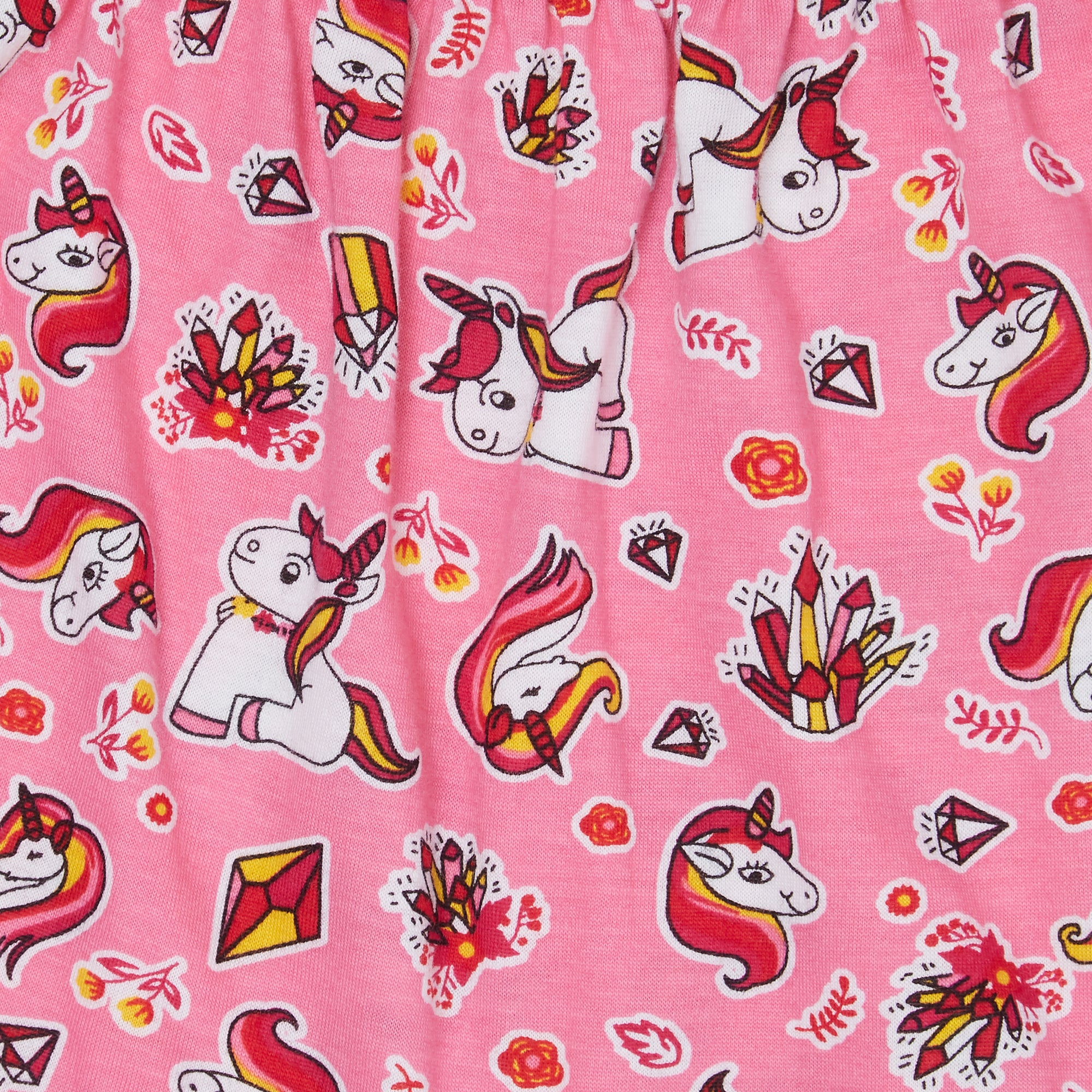Redrose Girls' Cartoon Print Bloomers – Pack of 6 | Soft Cotton Comfort for Everyday Wear 🦄🌈 | BLM-237