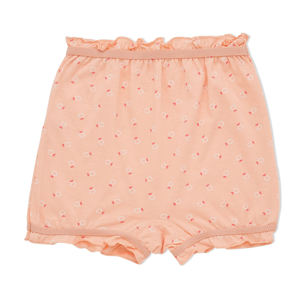 Redrose Girls' Soft Cotton Printed Bloomers – Pack of 6 | Frill Hem Design 🌼👧 | BLM-233