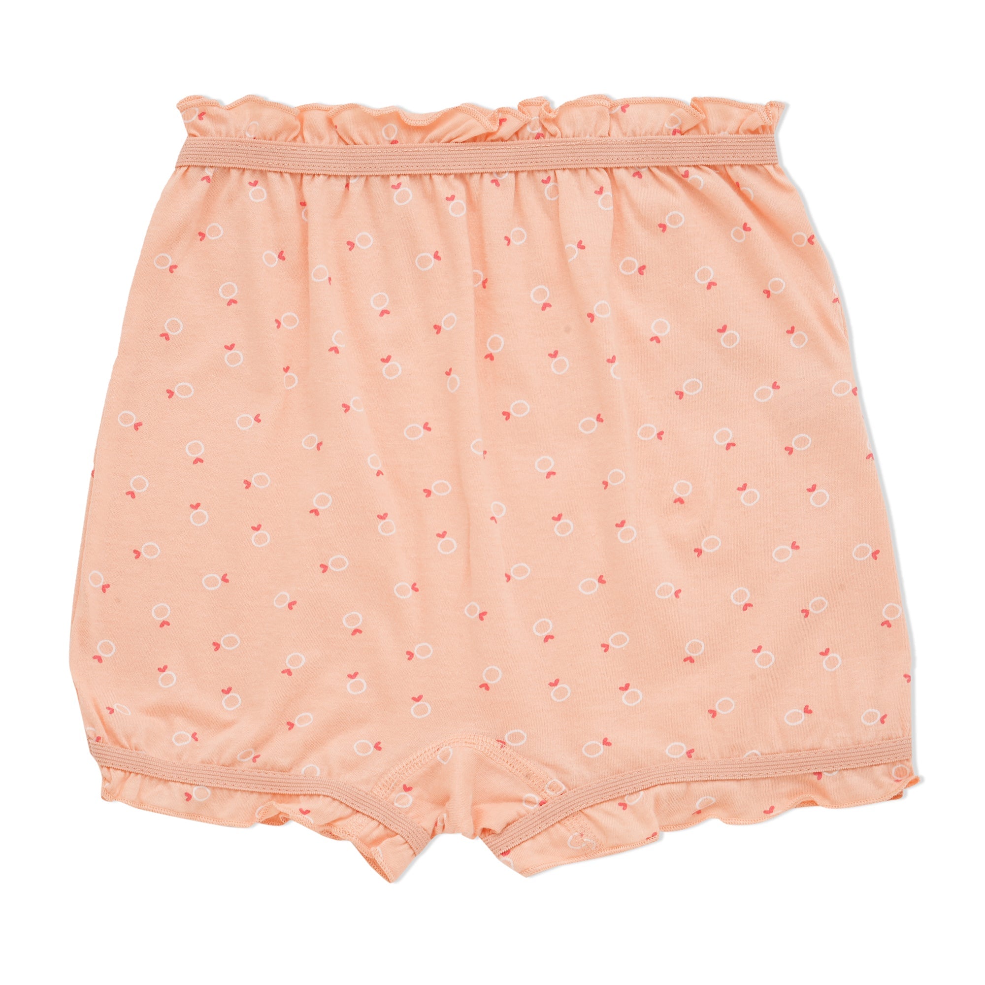 Redrose Girls' Soft Cotton Printed Bloomers – Pack of 6 | Frill Hem Design 🌼👧 | BLM-233