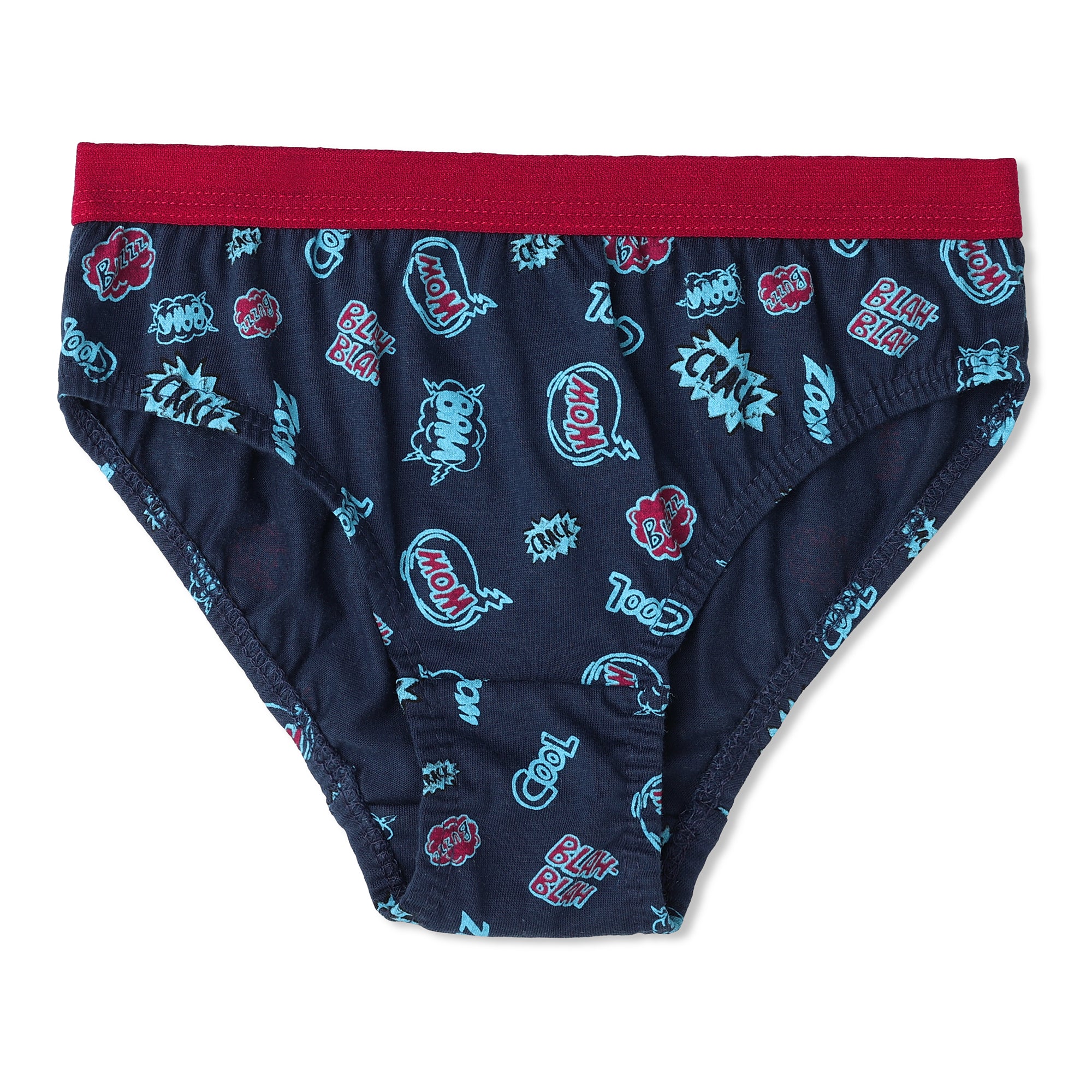 RedRose Boys Printed Cotton Briefs – Pack of 6 | Fun & Comfy Innerwear for Kids | JR-523