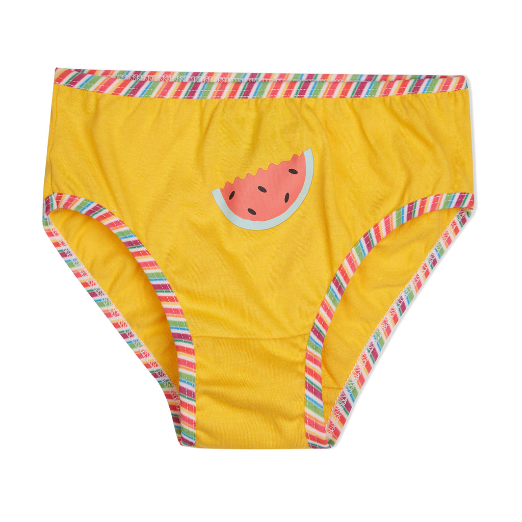 BABY-83 |Red rose Girls Cotton Printed Panty - Pack of 3 (Multicolor)