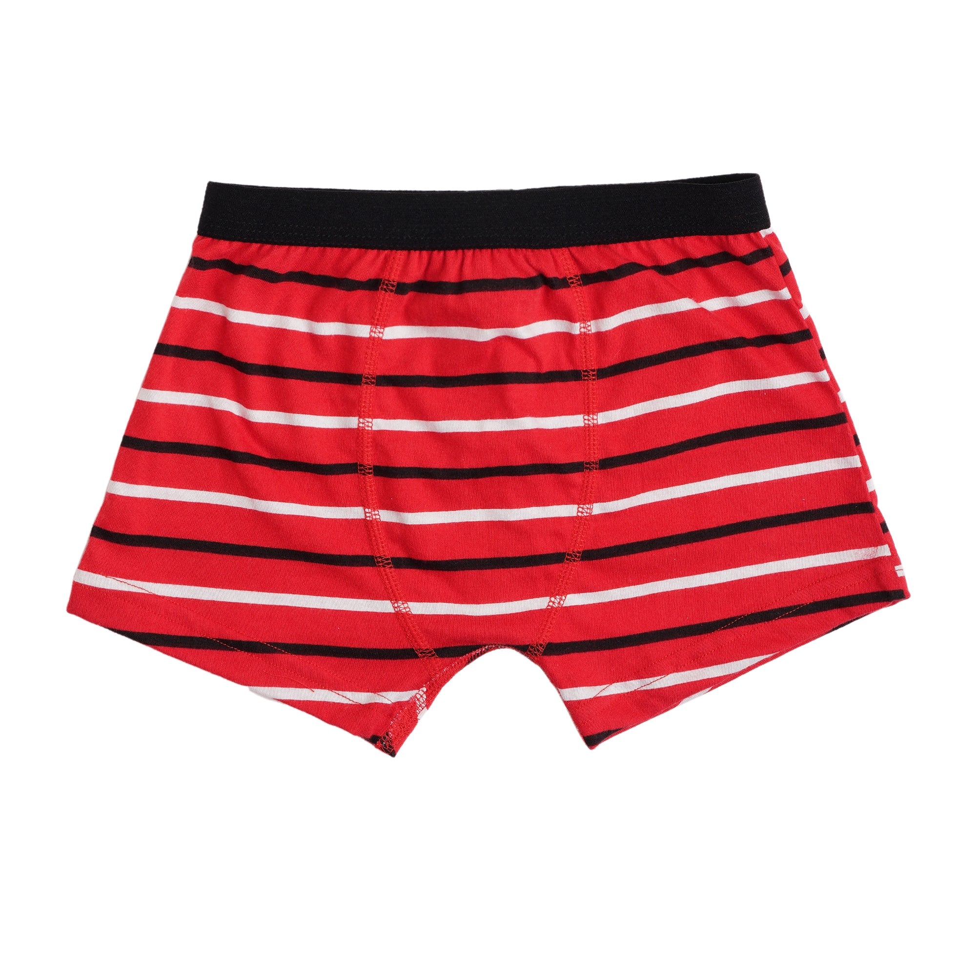 Redrose Boys Innerwear Printed Boxer Briefs – Pack of 6 | Fun Cartoon & Stripe Designs | JR-512