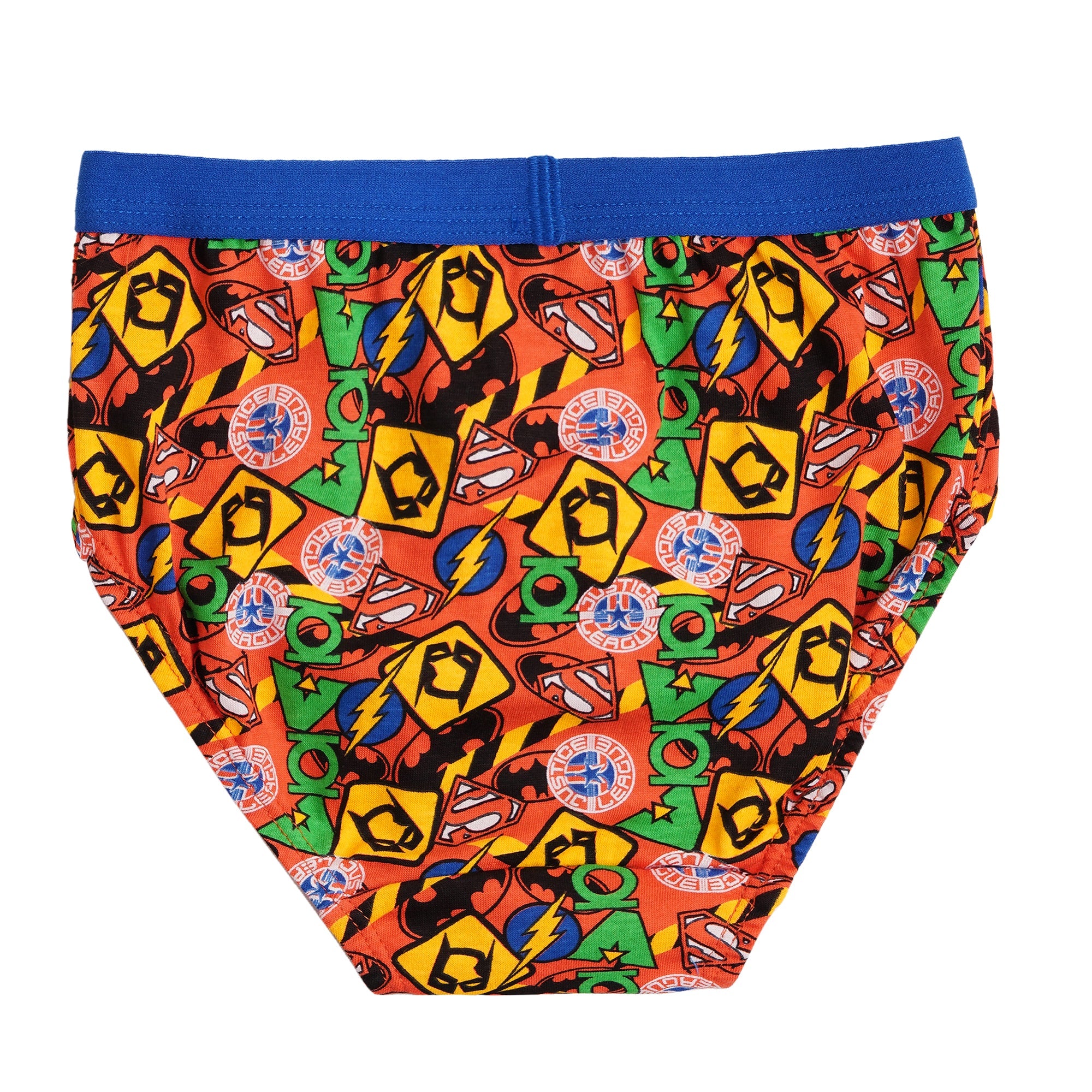Redrose Boys Innerwear Printed Cotton Briefs – Pack of 6 | Fun Superhero & Stripe Designs | JR-511