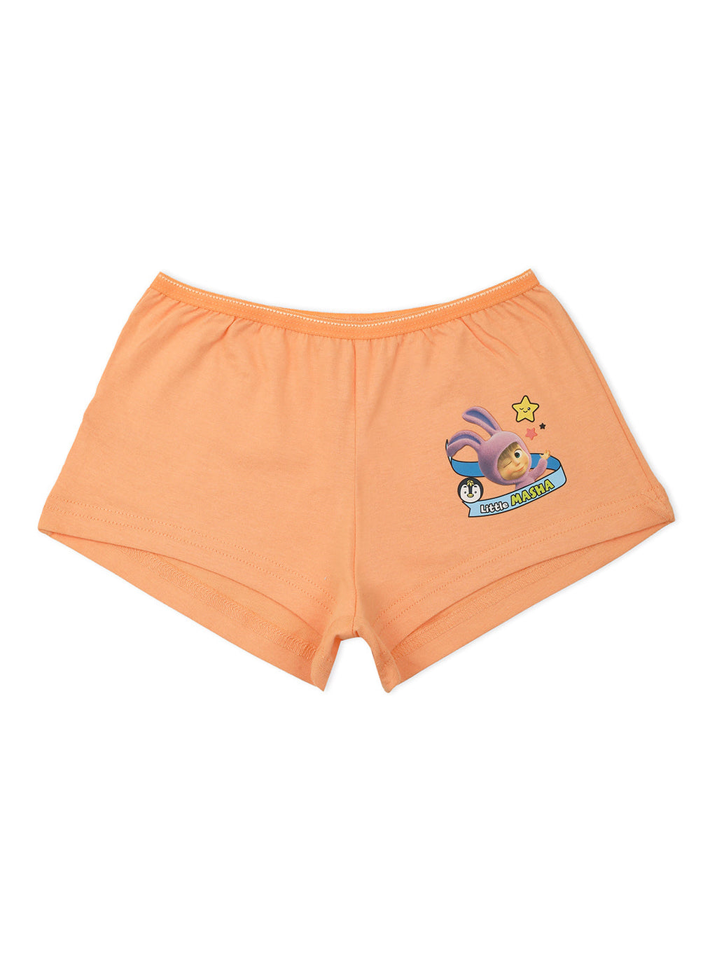 Girls' Printed Boxer Shorts – Pack of 6 | Soft Cotton Innerwear by Redrose | BABY-126