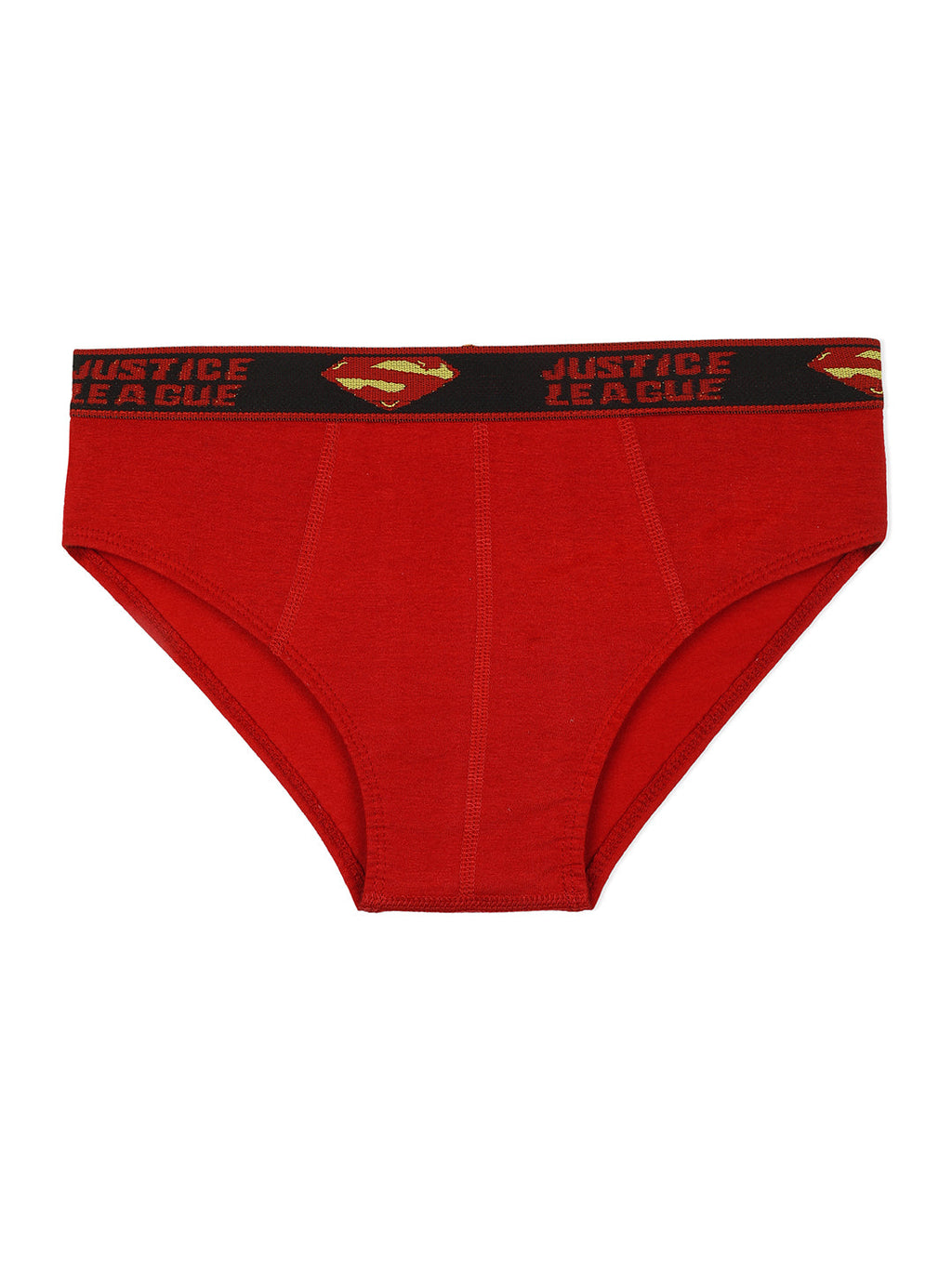 Redrose Justice League Boys' Briefs – Pack of 6 | Superman & Batman Waistbands | JR-78