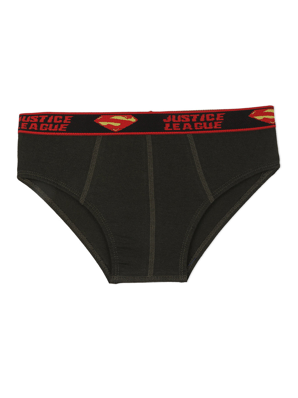 Redrose Justice League Boys' Briefs – Pack of 6 | Superman & Batman Waistbands | JR-78