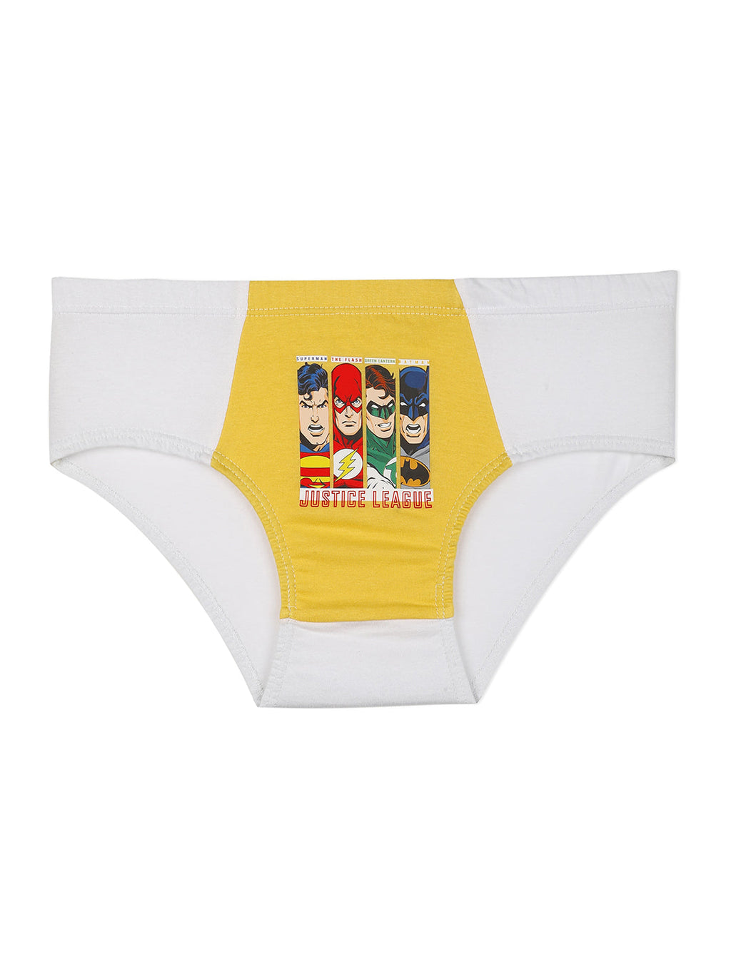 Redrose Boys' Cotton Briefs – Pack of 6 | Justice League Character Print Innerwear | JR-39