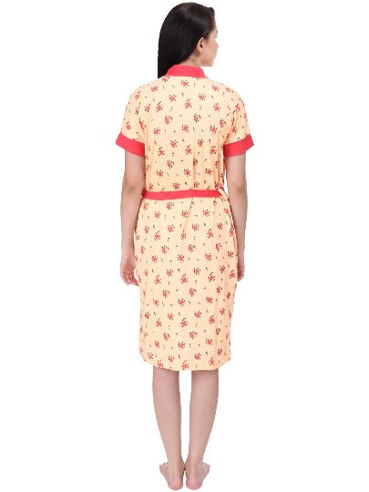 RedRose Printed Bathrobe