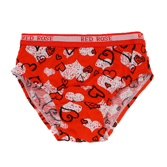 Redrose Girls' Printed Cotton Panties – Pack of 6 | Soft & Colorful Everyday Innerwear | BABY-53
