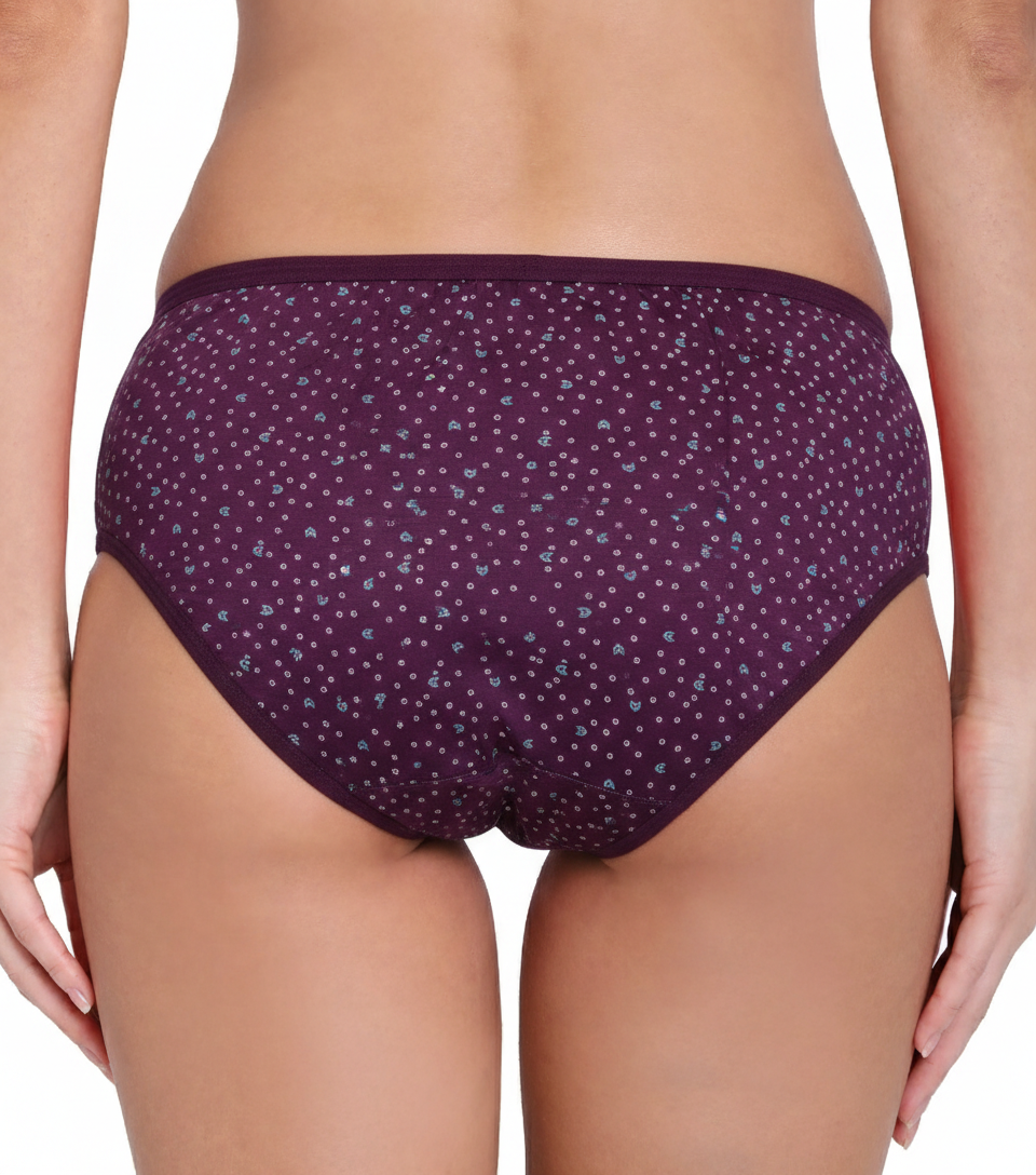 Midrise Cotton Hipster Panties– Pack of 3