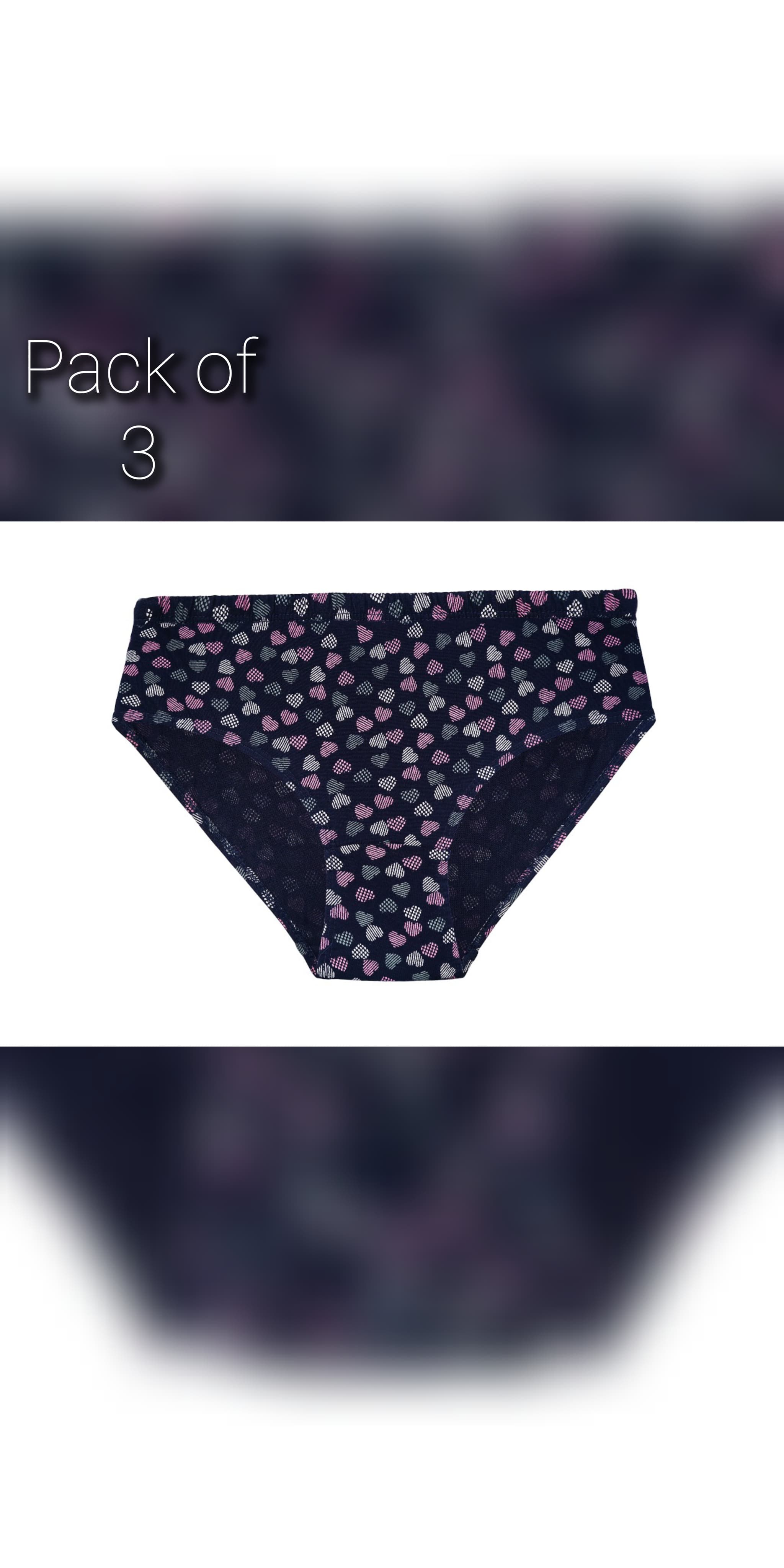 ELITE Red Rose Women’s Mid-Rise Cotton Hipster Panties – Pack of 3 (Multicolor, Soft & Breathable, Comfort Fit, Full Coverage)