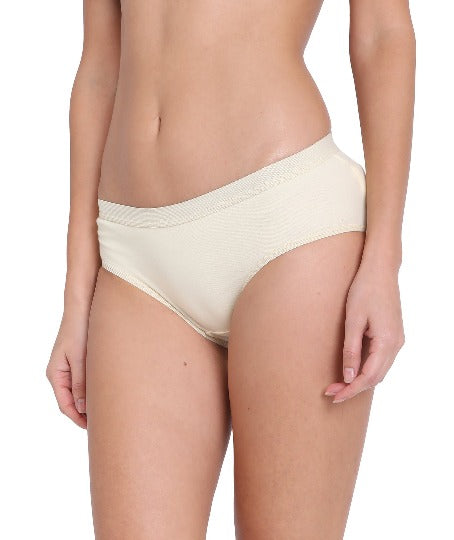 Red Rose High Hips Cotton Solid Print Medium Rise Coverage Hipster