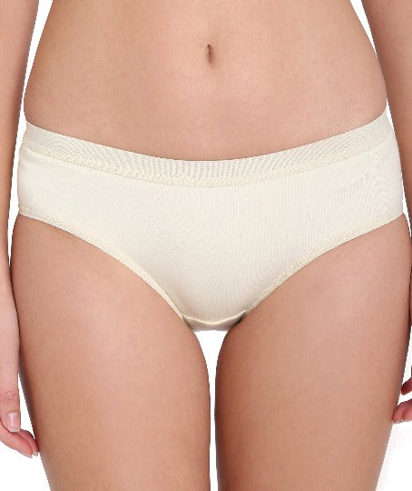 Red Rose High Hips Cotton Solid Print Medium Rise Coverage Hipster