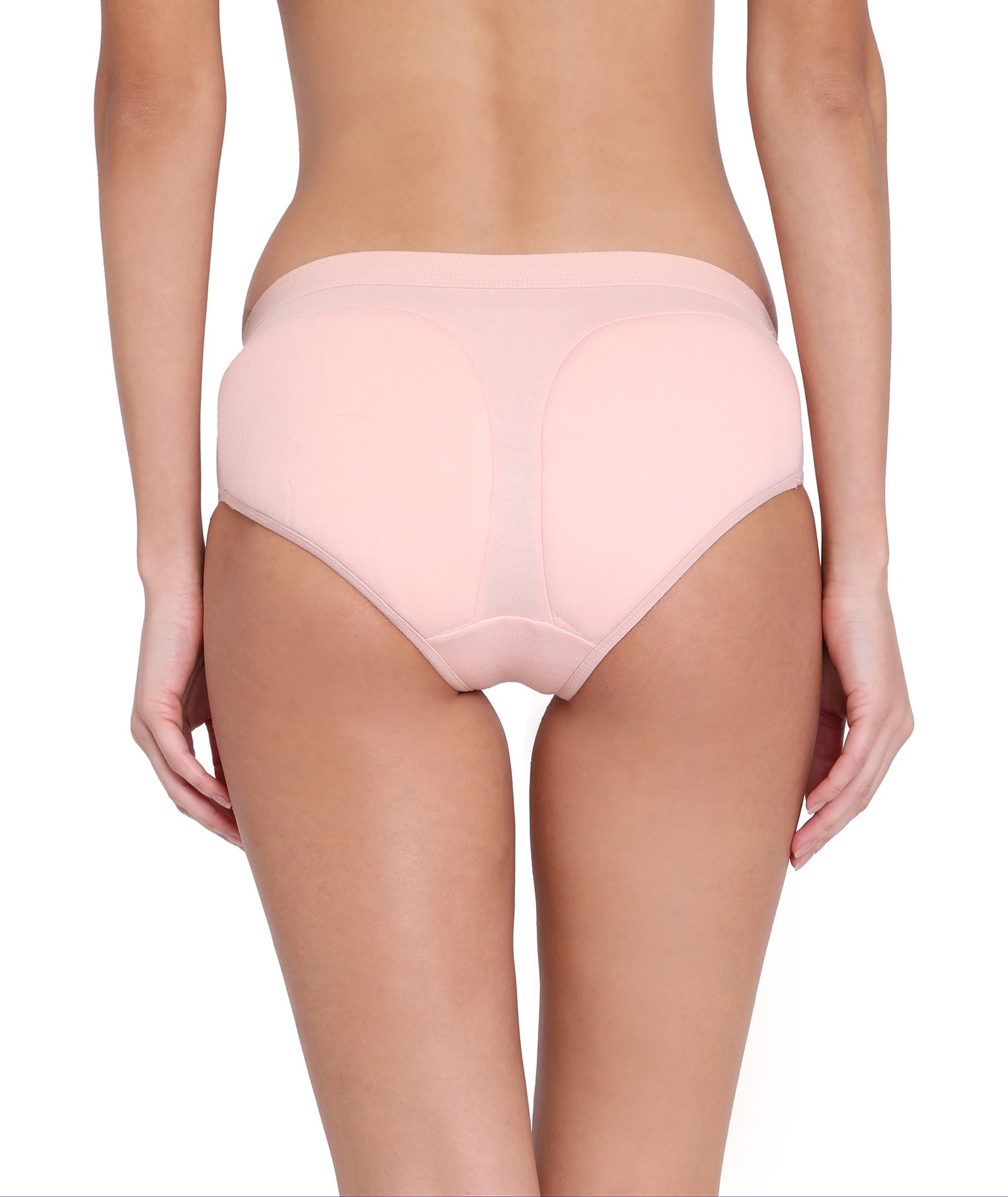 Red Rose High Hips Cotton Solid Print Medium Rise Coverage Hipster