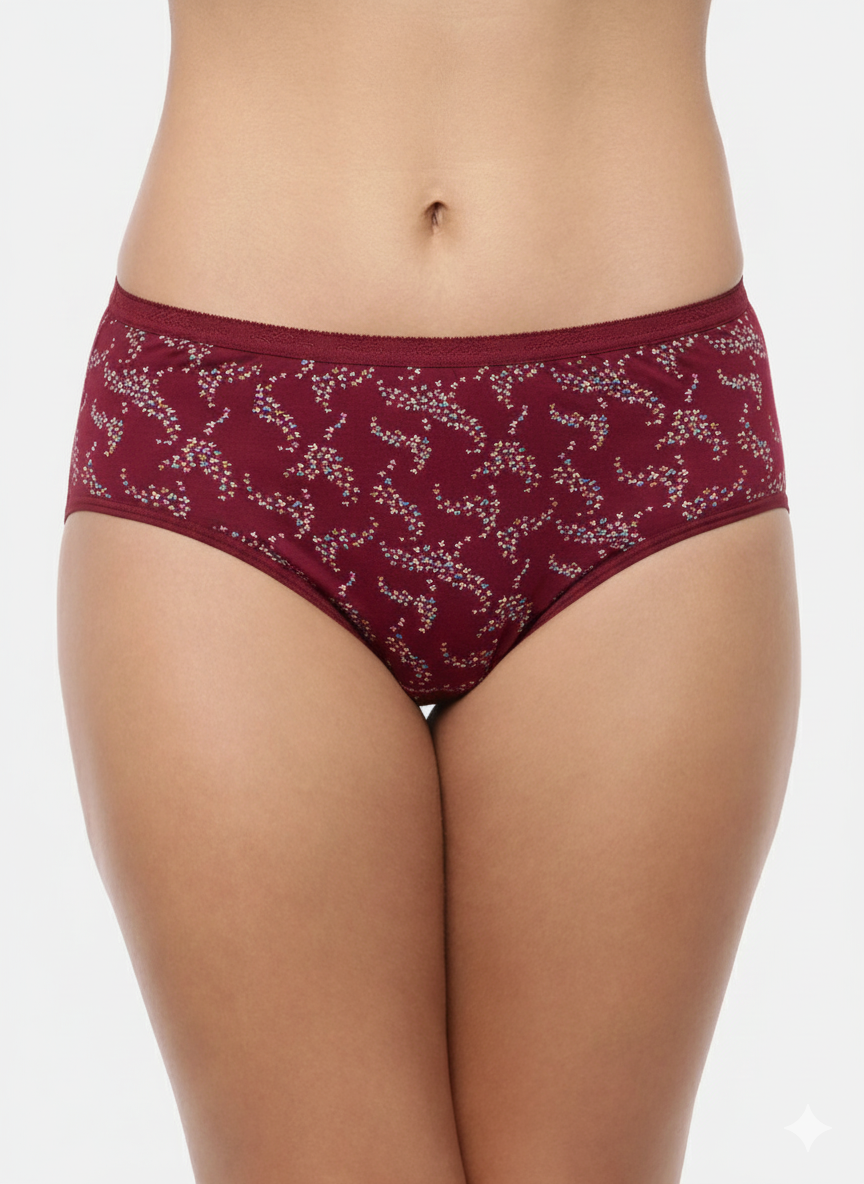 JASLEEN – Full Coverage Hipster Panties  – Pack of 3 (Multicolor)