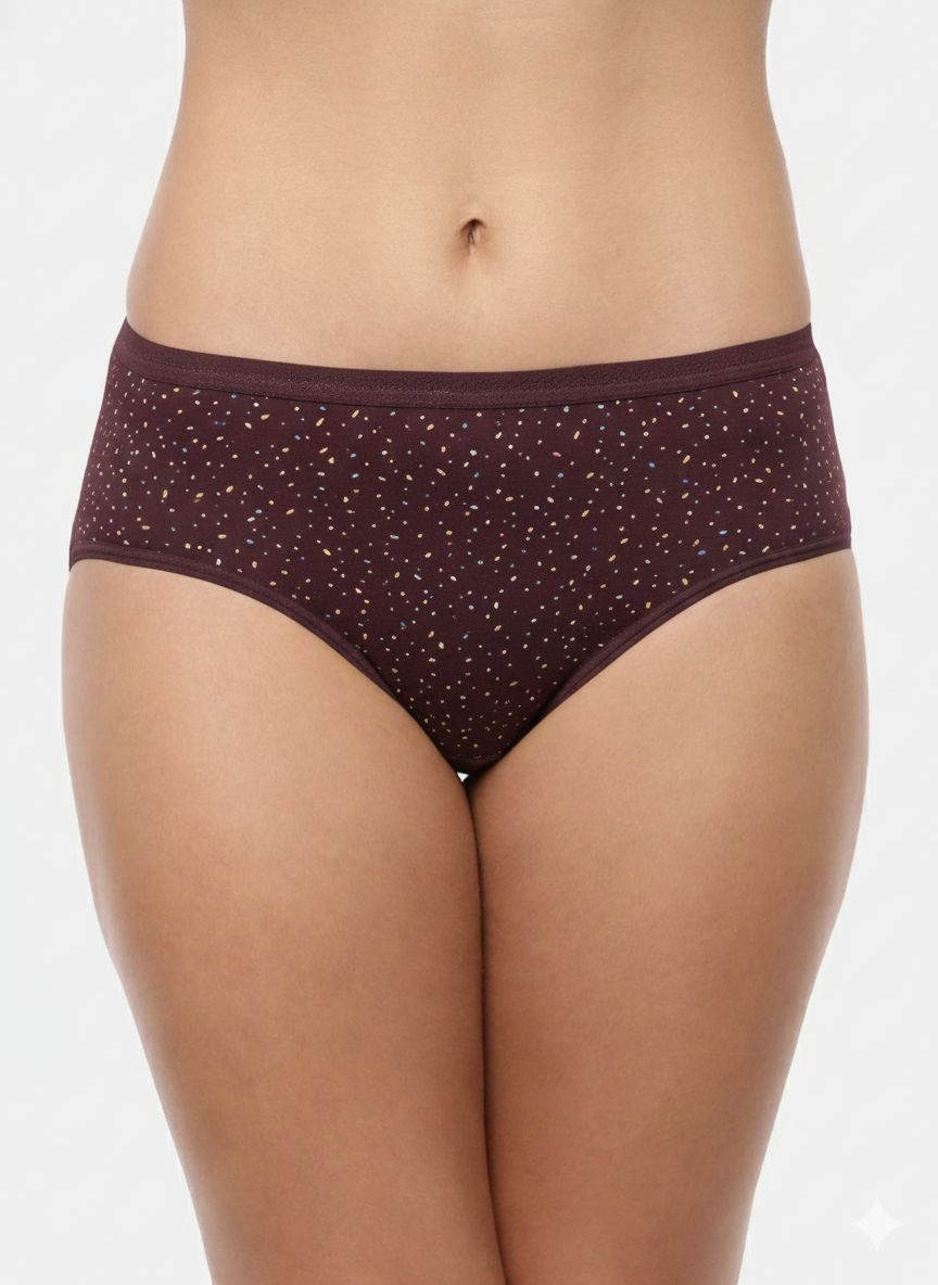 JIGISHA – Full Coverage Hipster Panties  – Pack of 3 (Multicolor)