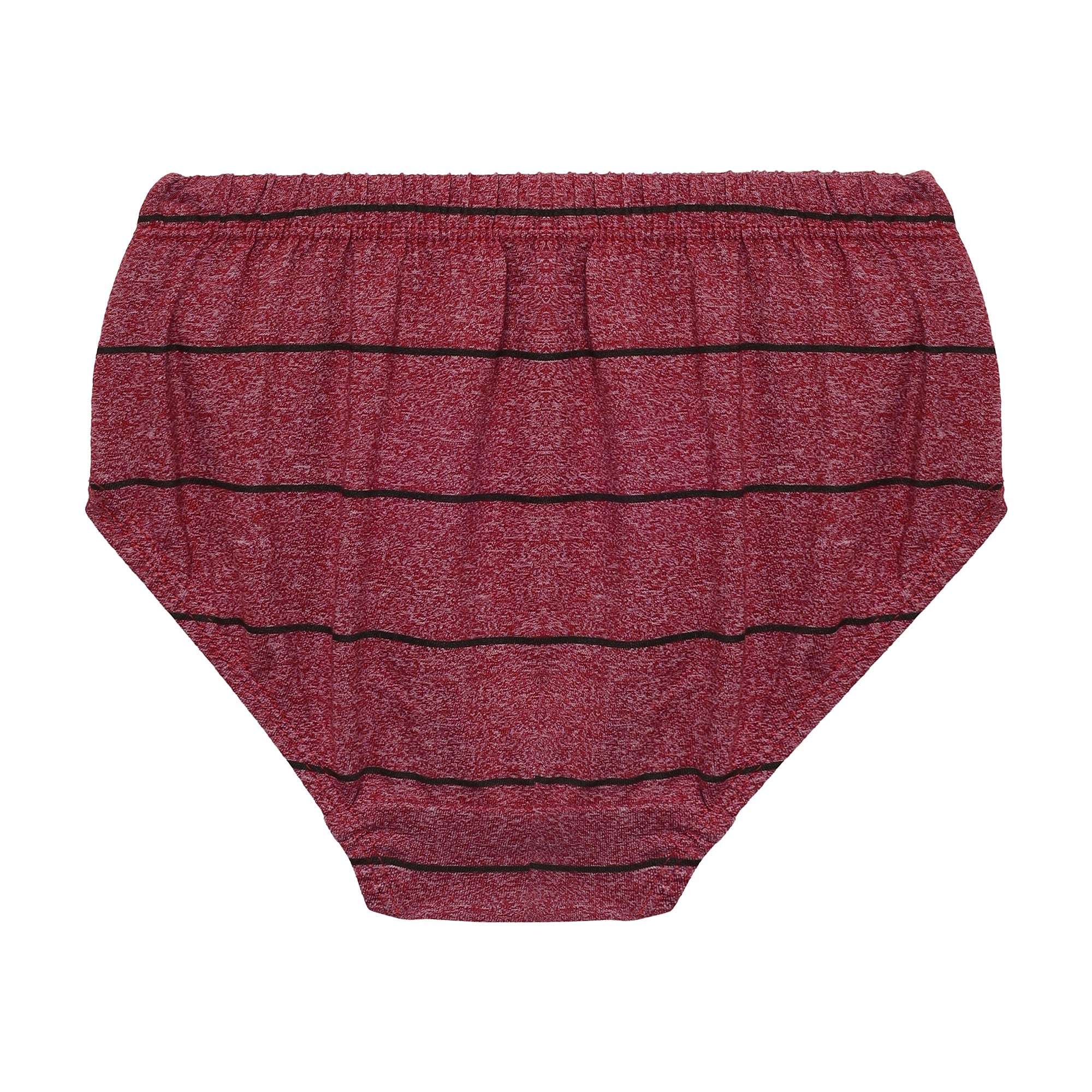 Redrose Boys' Cotton Briefs – Pack of 6 | Diagonal Striped Design Innerwear | JR-37