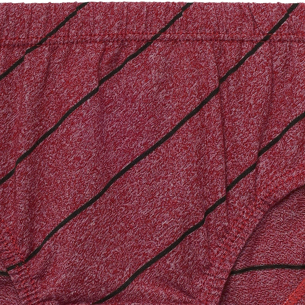 Redrose Boys' Cotton Briefs – Pack of 6 | Diagonal Striped Design Innerwear | JR-37