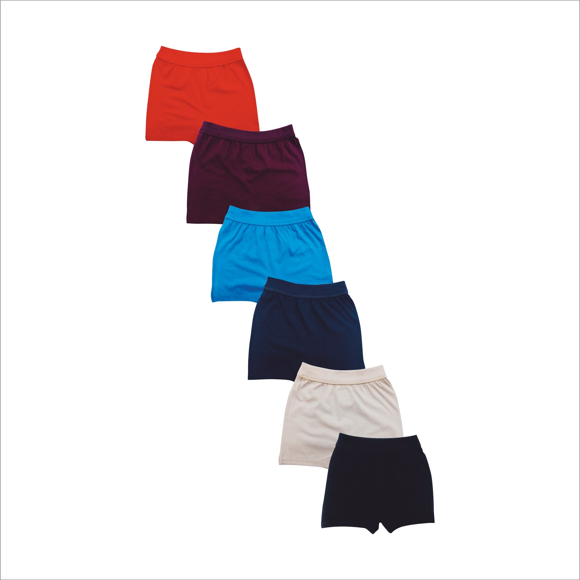 Redrose Boys' Cotton Briefs – Pack of 6 | Fun Cartoon Printed Innerwear | JR-40CL