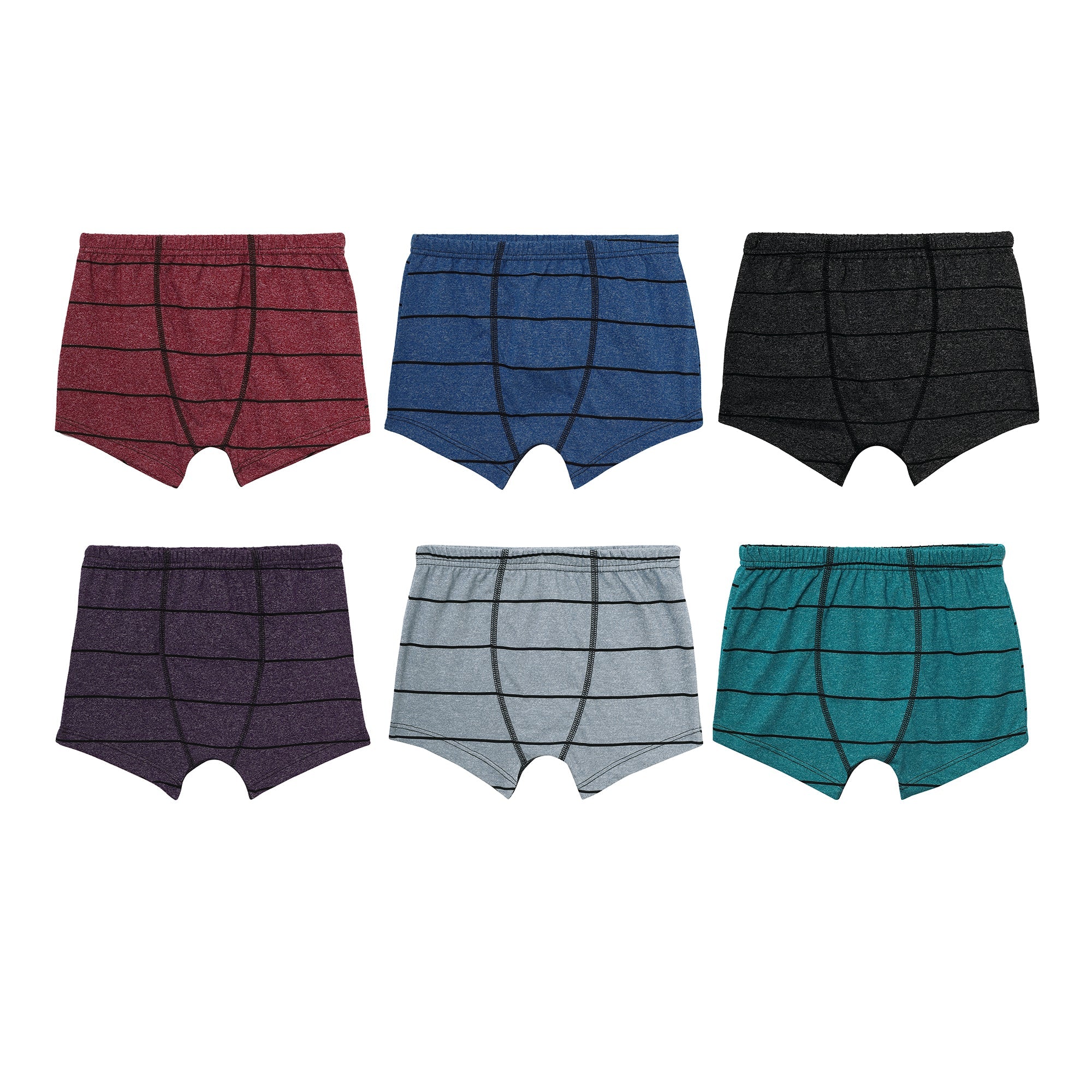 Redrose Boys Innerwear Cotton Briefs - Pack of 6 | Soft & Stretchy Comfort Fit | JR-516