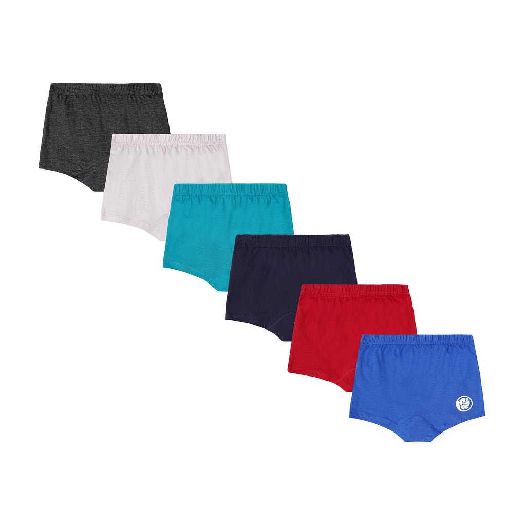 JR-539  Marvel Superheroes Printed Cotton Trunks for Boys | PACK OF 6