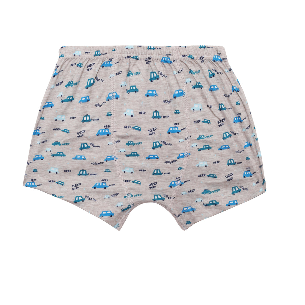 Speedy Car Printed Cotton Trunks for Boys | JR-5006
