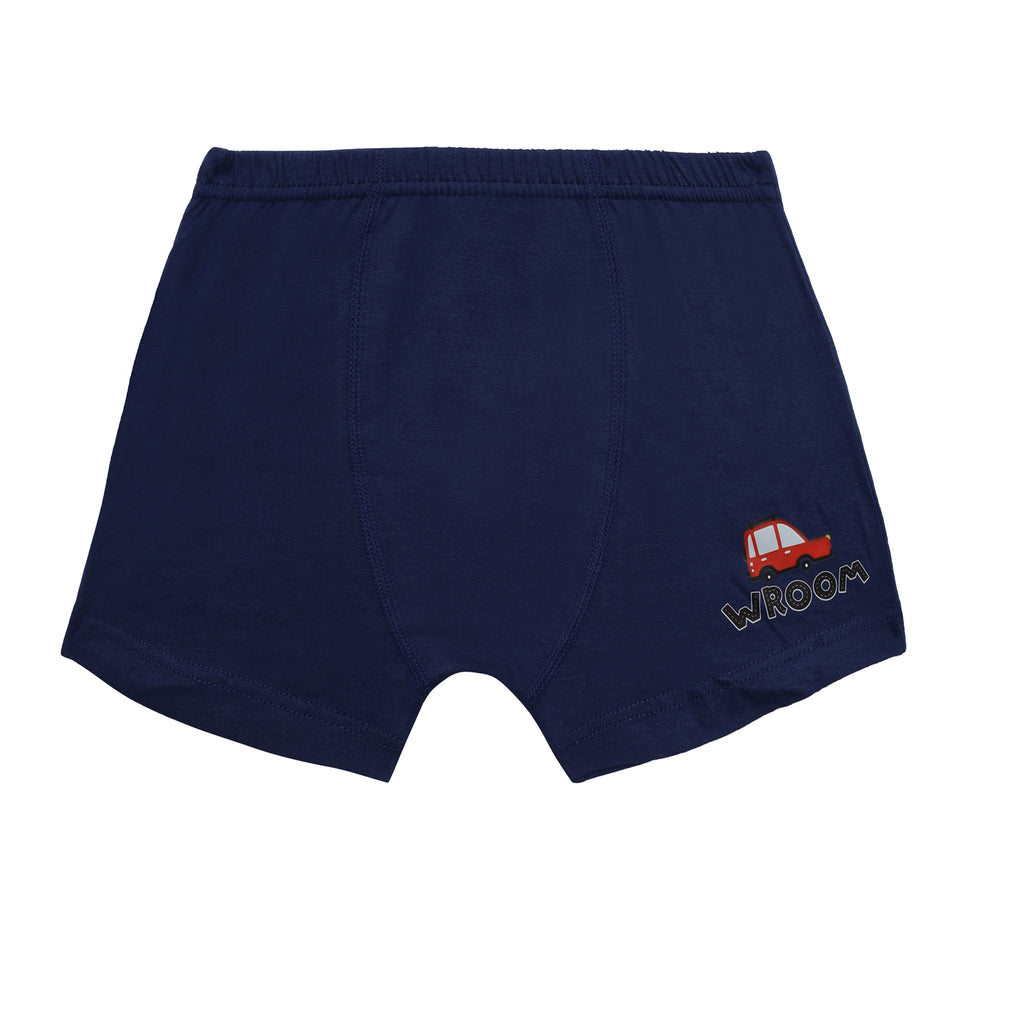 Speedy Car Printed Cotton Trunks for Boys | JR-5006