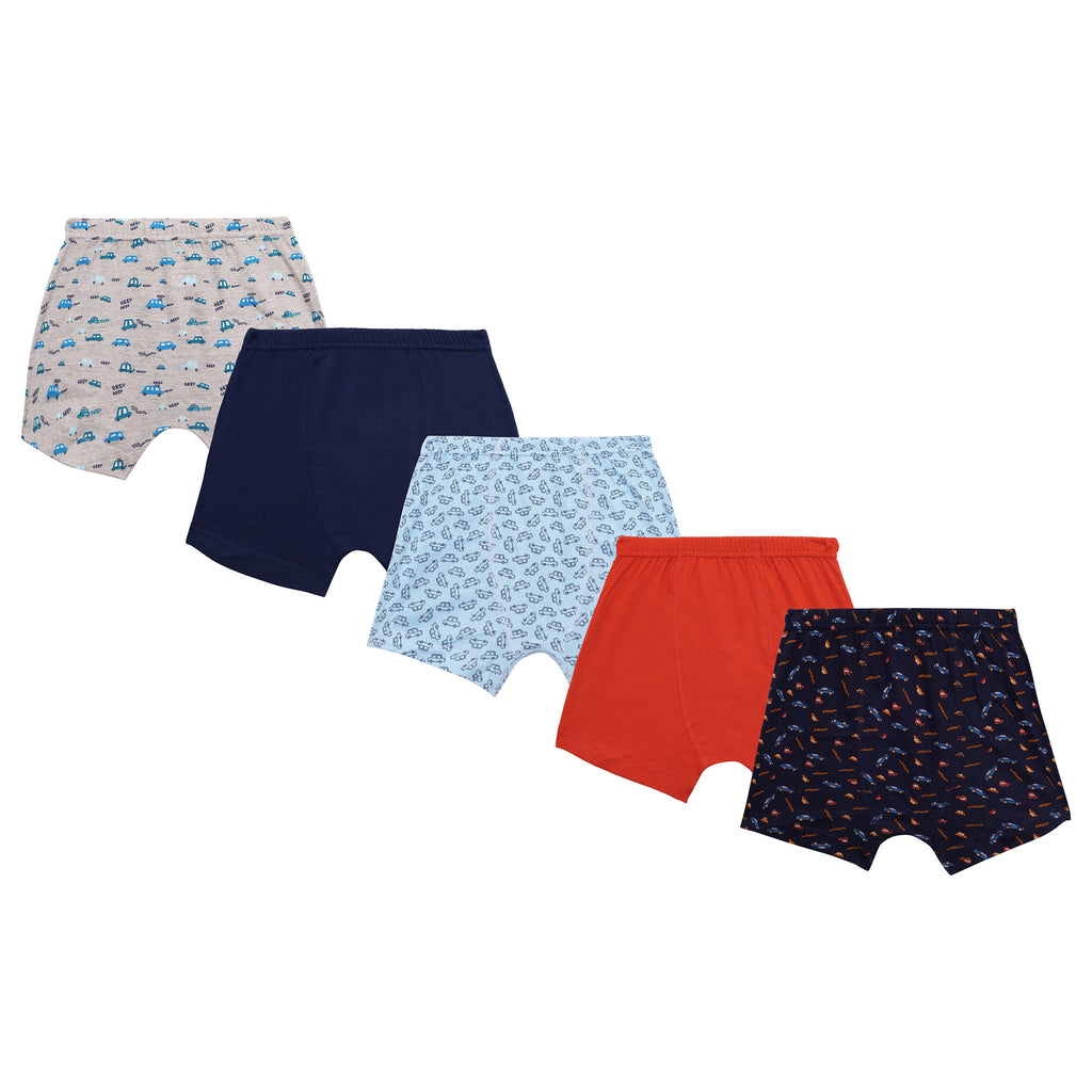 Speedy Car Printed Cotton Trunks for Boys | JR-5006