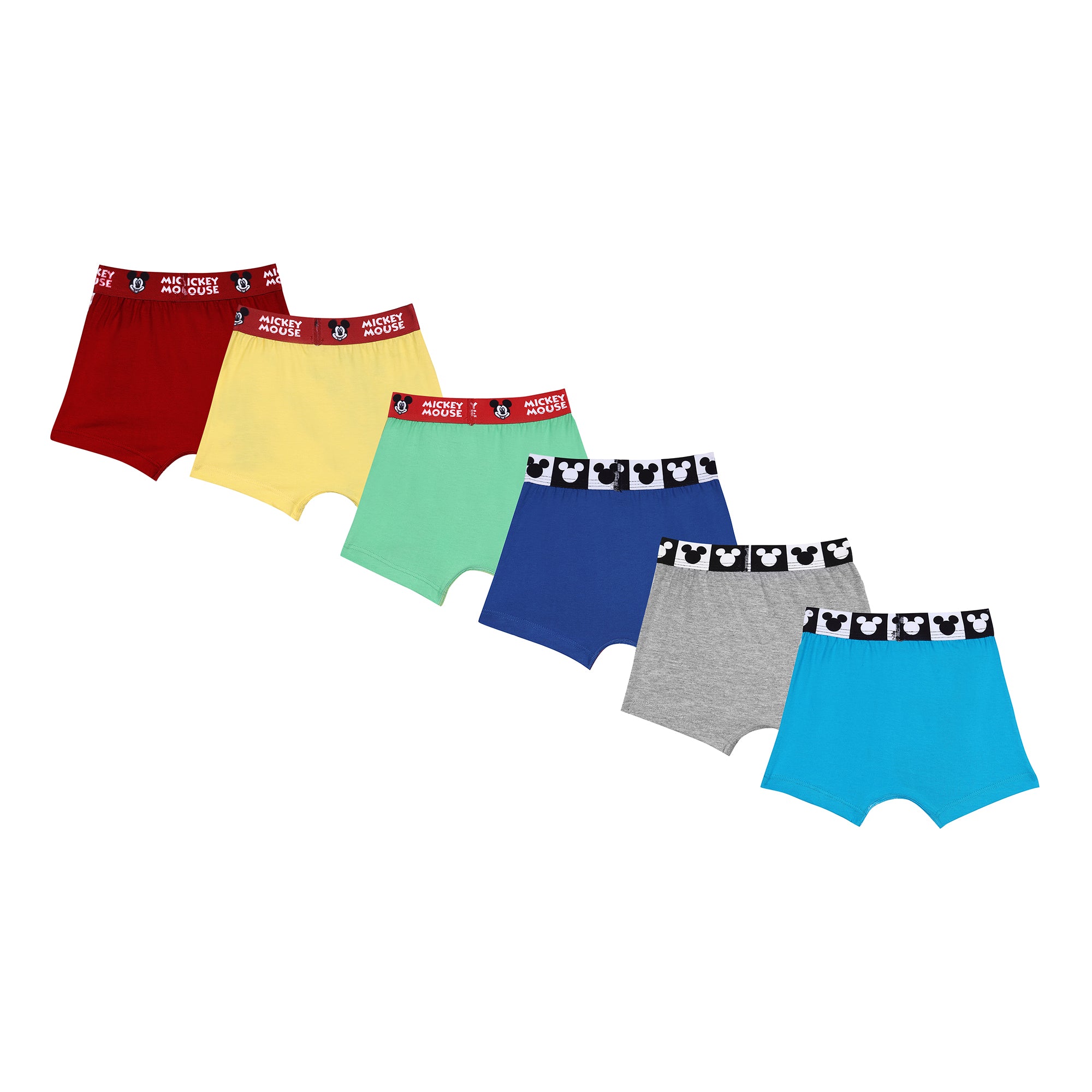 JR 538 [Red rose Boys' MICKY  Briefs – Pack of 6 | Soft Cotton Printed Innerwear
