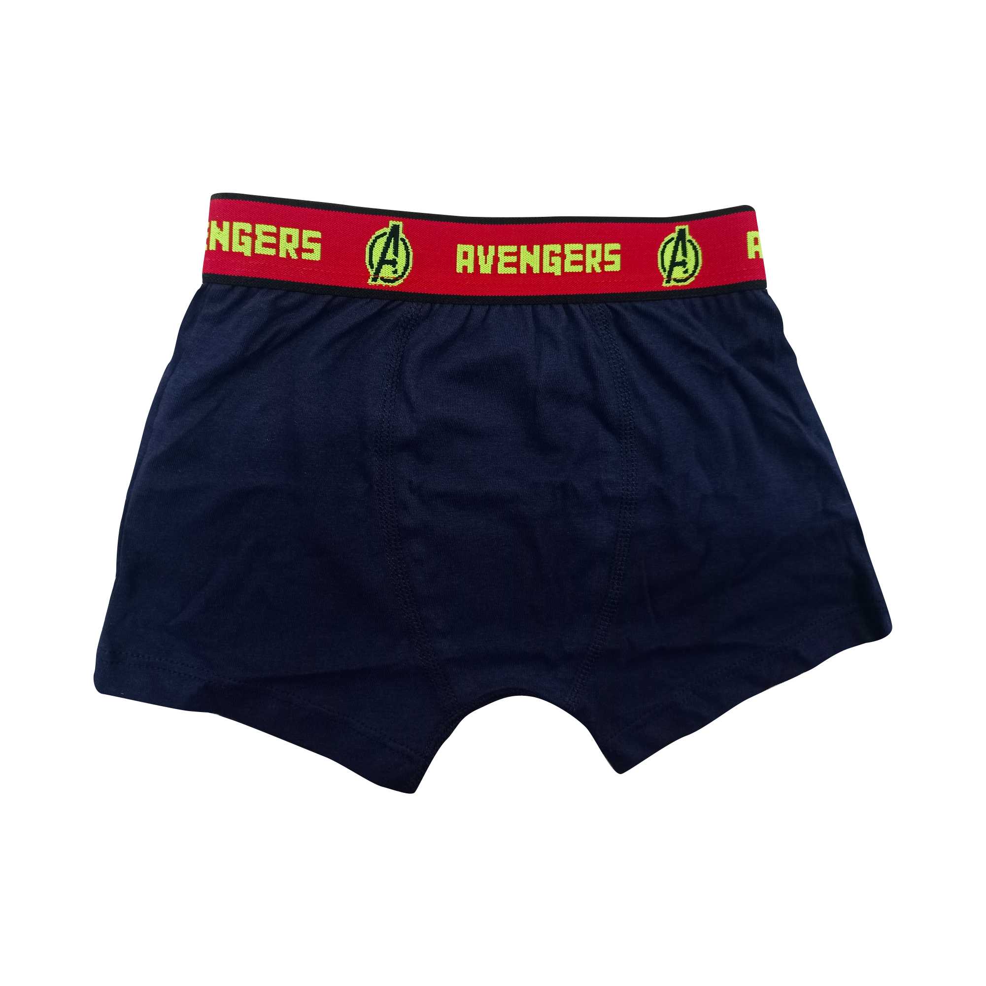 Redrose Boys Innerwear Avengers Boxer Briefs – Pack of 6 | Superhero-Themed Waistband Edition | JR-82