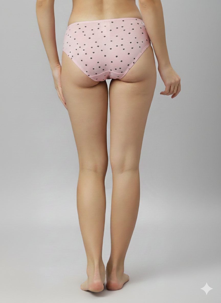 KATANA – Full Coverage Mid-Rise Hipster Panties  – Pack of 3 (Multicolor)