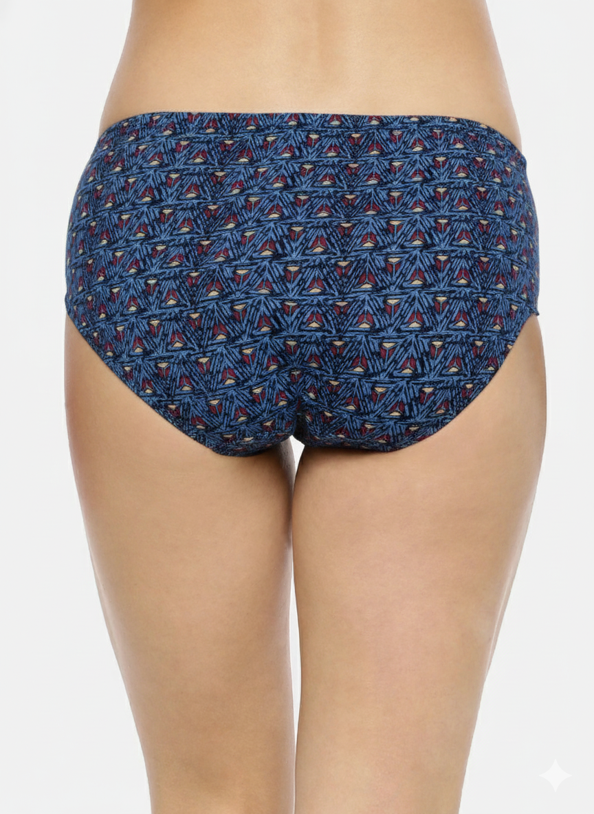 LATIKA – Full Coverage Hipster Panties  – Pack of 3 (Multicolor)