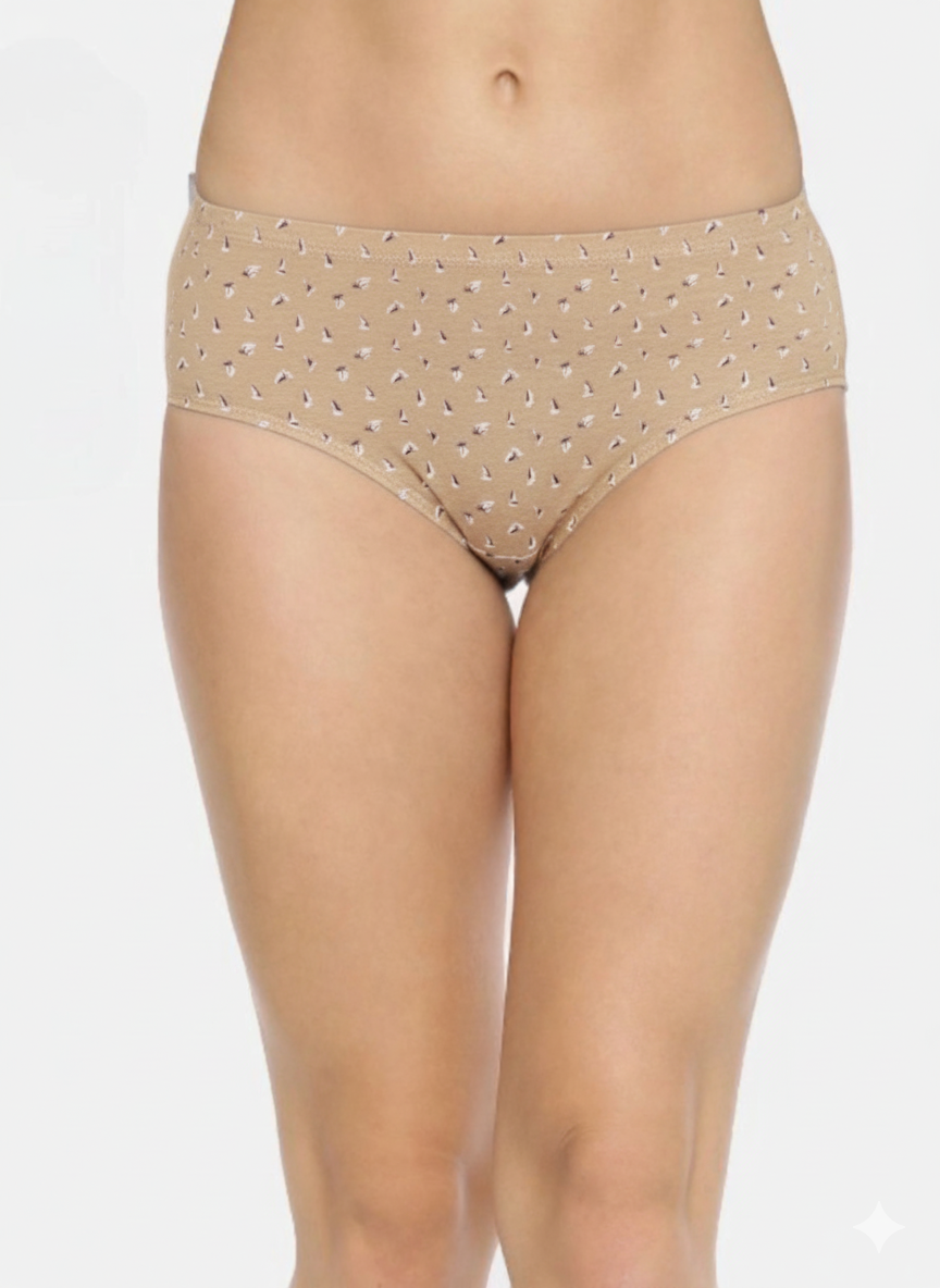 LATIKA – Full Coverage Hipster Panties  – Pack of 3 (Multicolor)