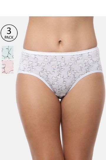 ZARNA Printed Hipster Panties (Pack of 3)