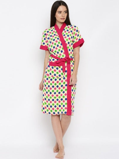 Multi Dot Bathrobe
