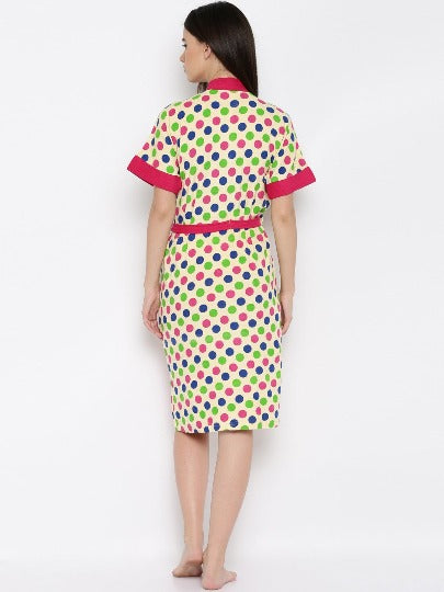Multi Dot Bathrobe