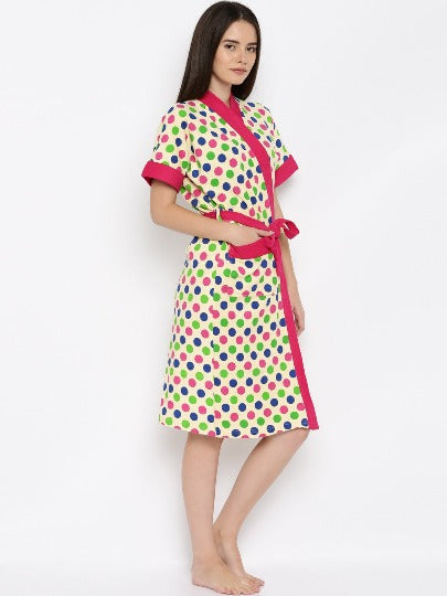 Multi Dot Bathrobe