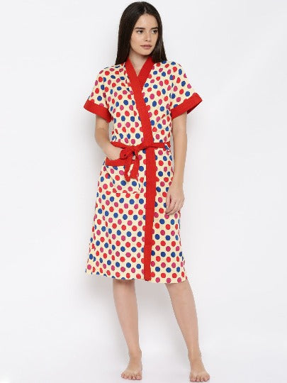 Multi Dot Bathrobe