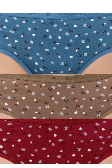 PREETY Multicolor Hipster Panty (Pack of 3)