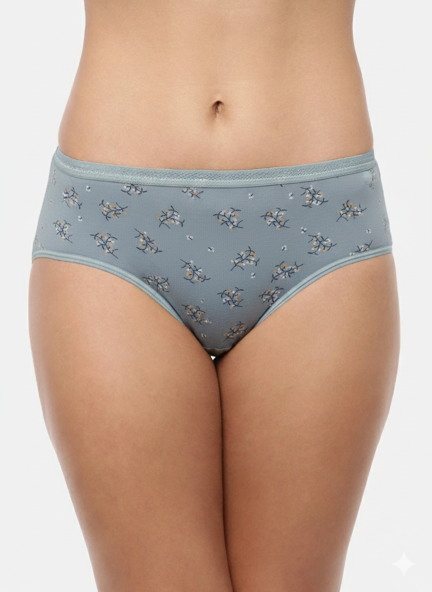 NURVI – Full Coverage Hipster Panties  – Pack of 3 (Multicolor)