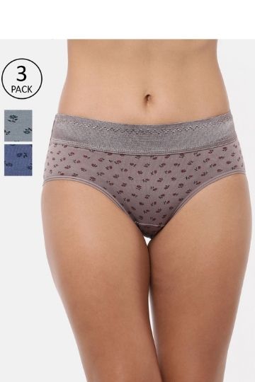 BINAL PRINT Hipster Panty (Pack of 3)