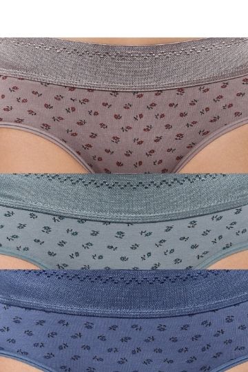 BINAL PRINT Hipster Panty (Pack of 3)