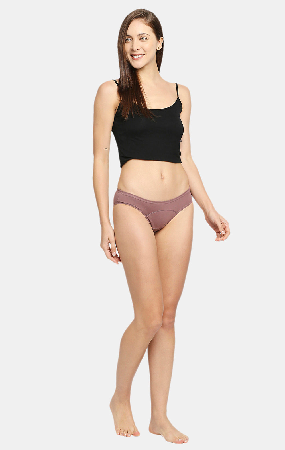 Red Rose Solid Hipster Period Panty