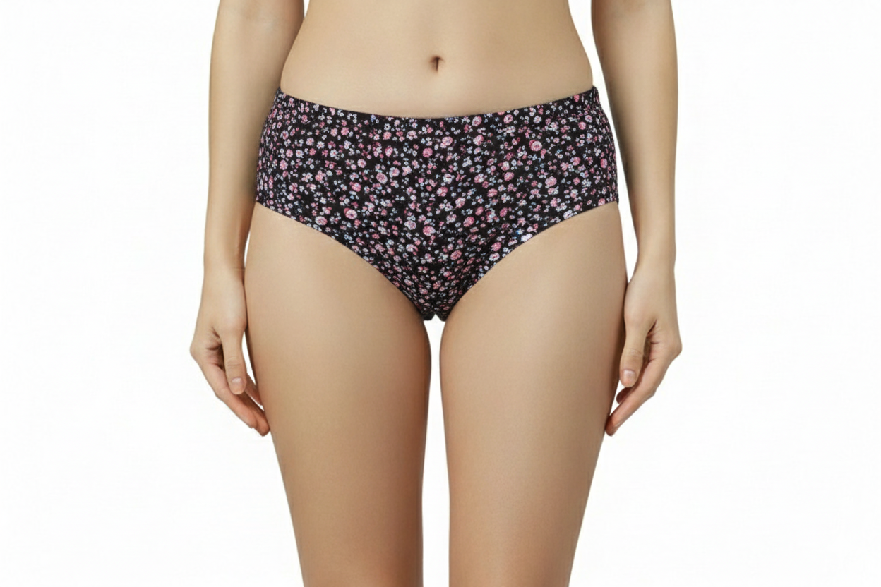 QUINN – Full Coverage Mid-Rise Hipster Panties  – Pack of 3 (Multicolor)