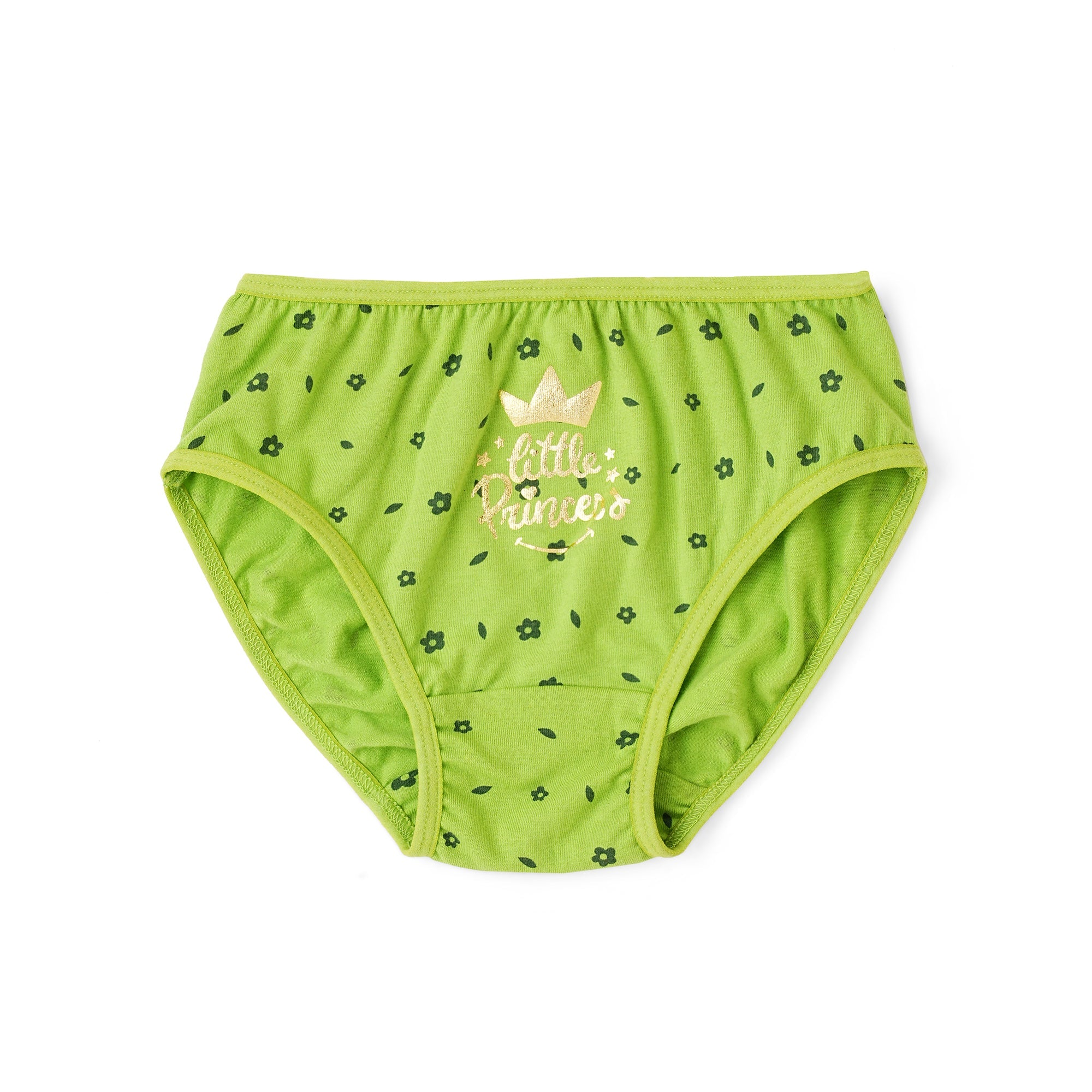 Red Rose Girls' Cotton Printed Briefs – Pack of 3 (Be Happy Edition) | BABY-156