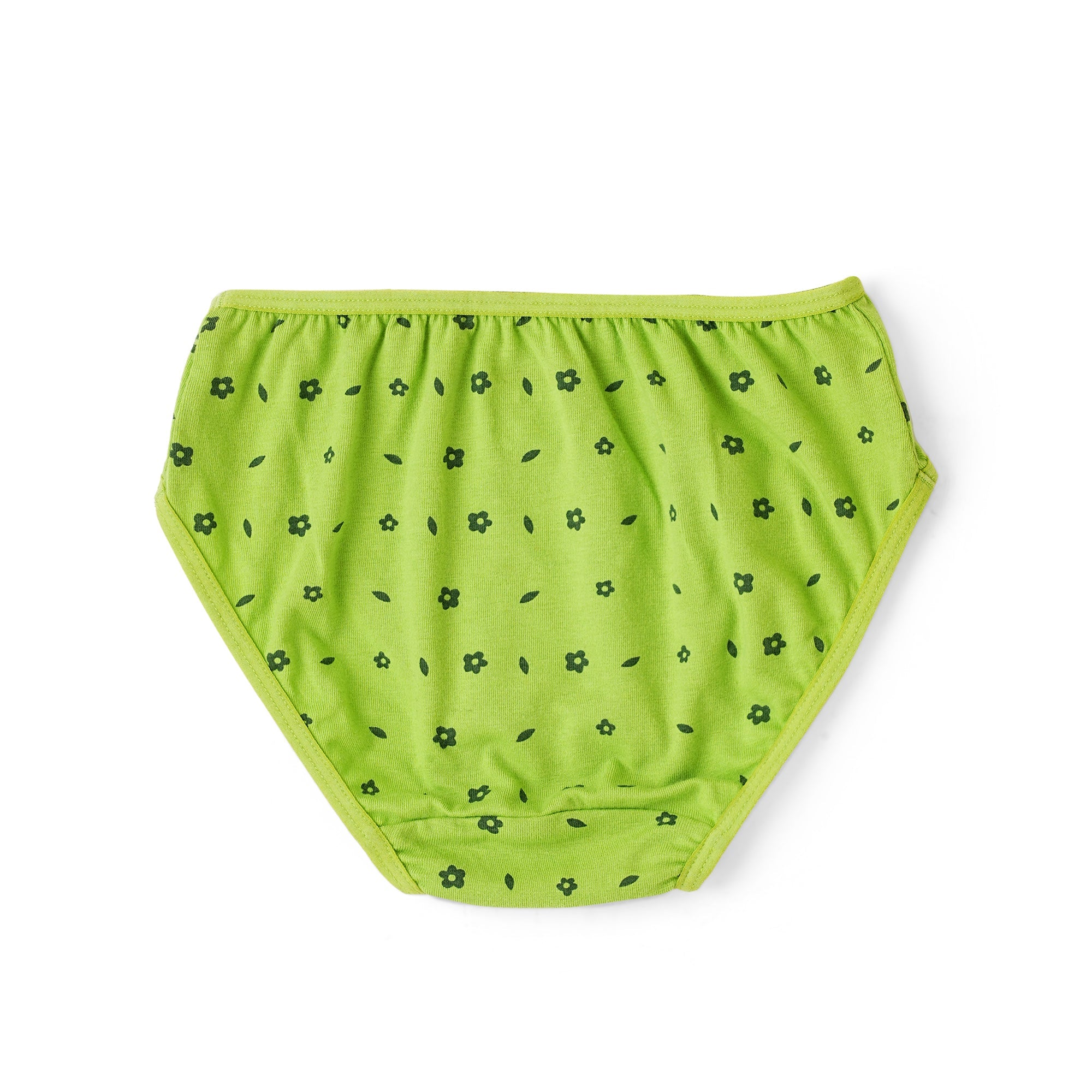 Red Rose Girls' Cotton Printed Briefs – Pack of 3 (Be Happy Edition) | BABY-156