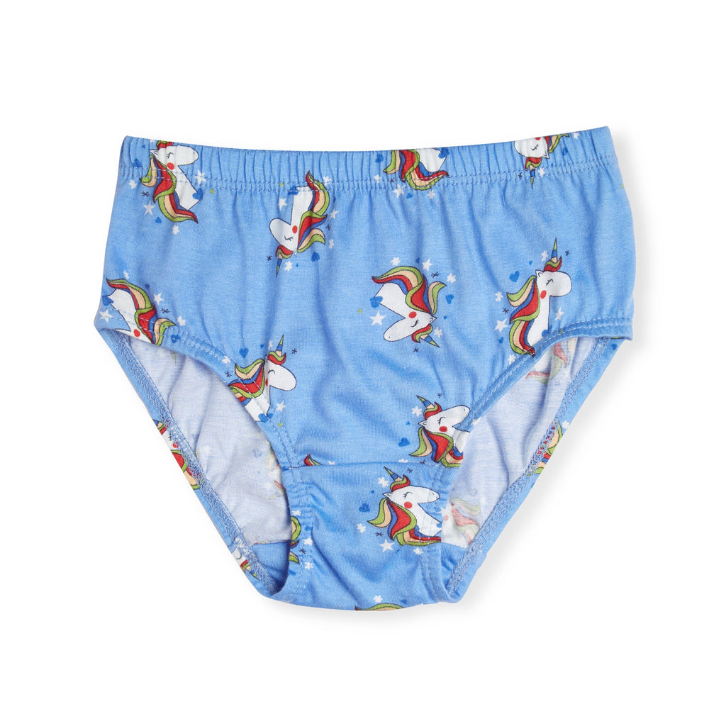 Redrose Baby Girls Cotton Unicorn Printed Briefs | Pack of 3 | Soft & Colorful Innerwear | BABY-77