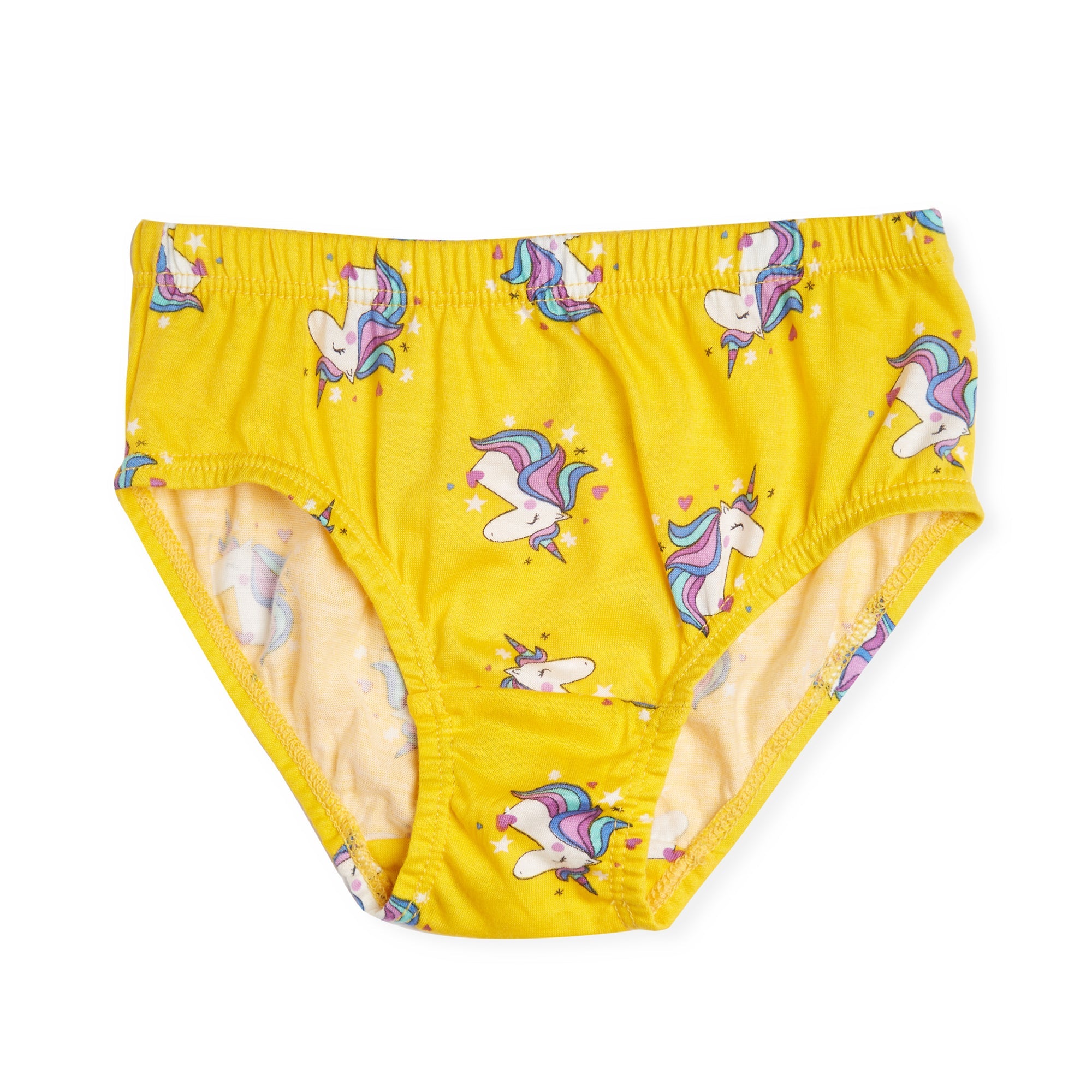 Redrose Baby Girls Cotton Unicorn Printed Briefs | Pack of 3 | Soft & Colorful Innerwear | BABY-77