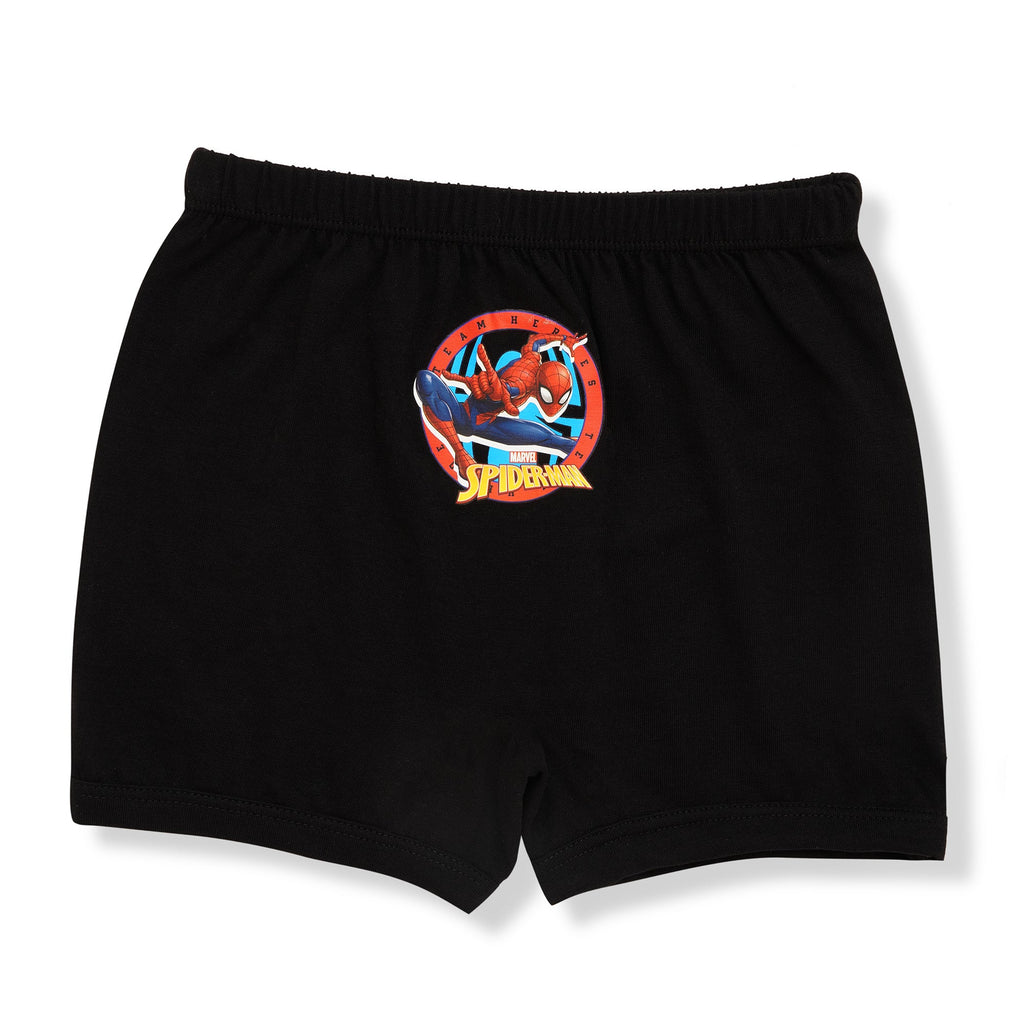 Redrose Boys' Spiderman Boxer Briefs – Pack of 6 | Soft Cotton Printed Innerwear | JR_41CL